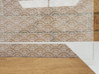 PatternPly® Scattered Fan WHITE sheet showing the pattern