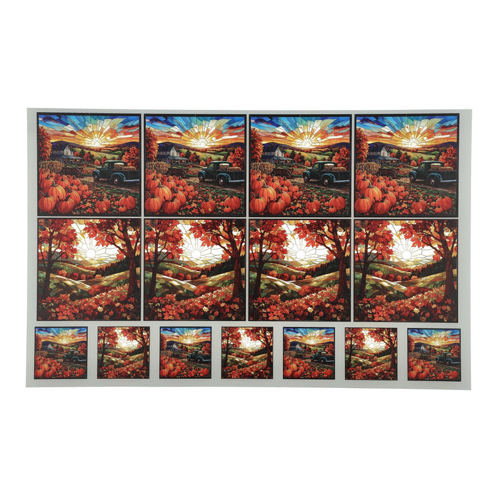 PatternPly® Transparent Farm Fresh Pumpkins 2 sizes