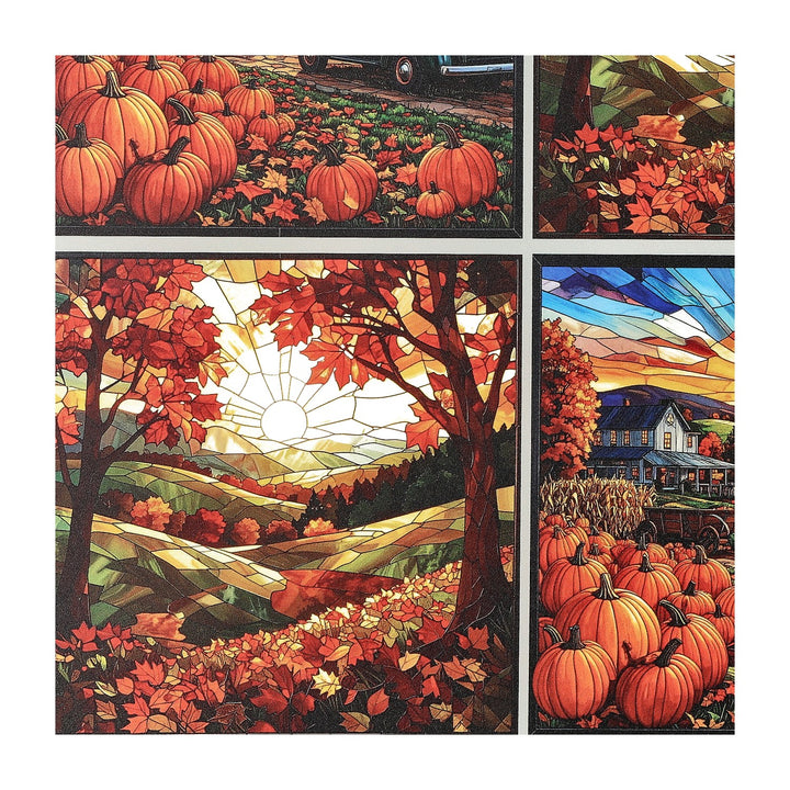 PatternPly® Transparent Farm Fresh Pumpkins 3 sizes