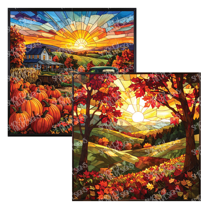 PatternPly® Transparent Farm Fresh Pumpkins