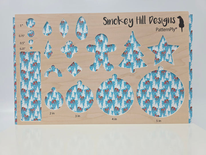 PatternPly® Full Coverage Fawn in the Snow Aqua