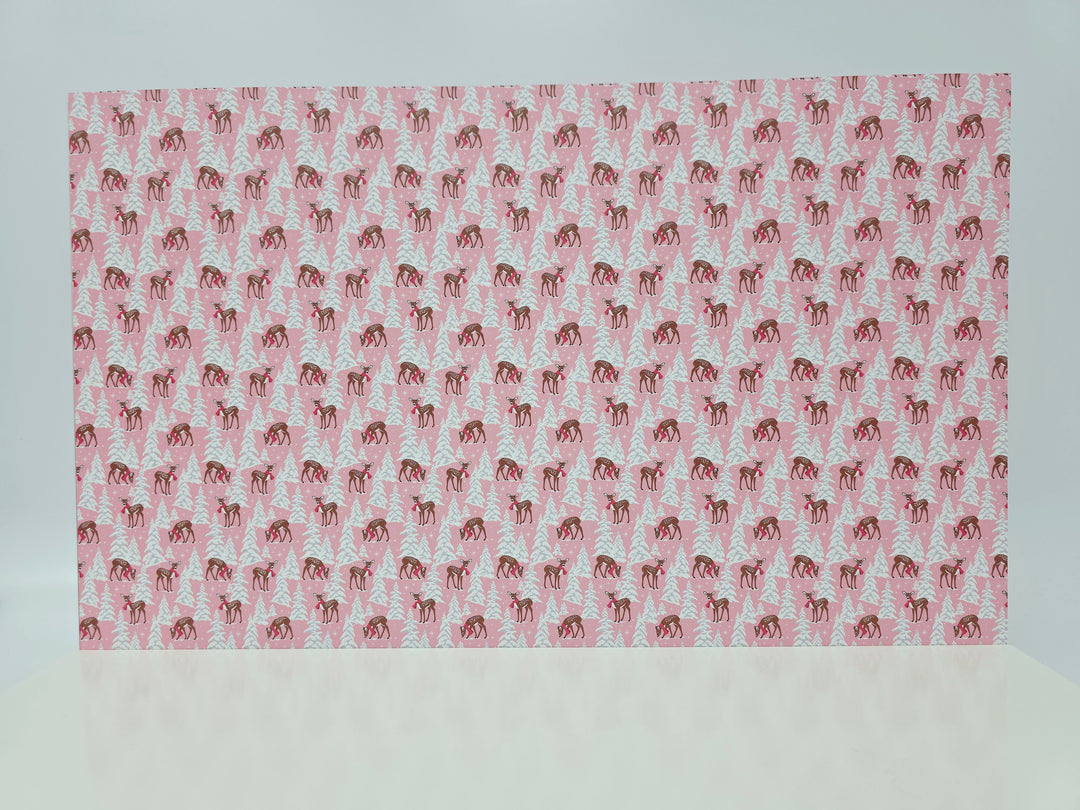 PatternPly® Full Coverage Fawn in the Snow Pink