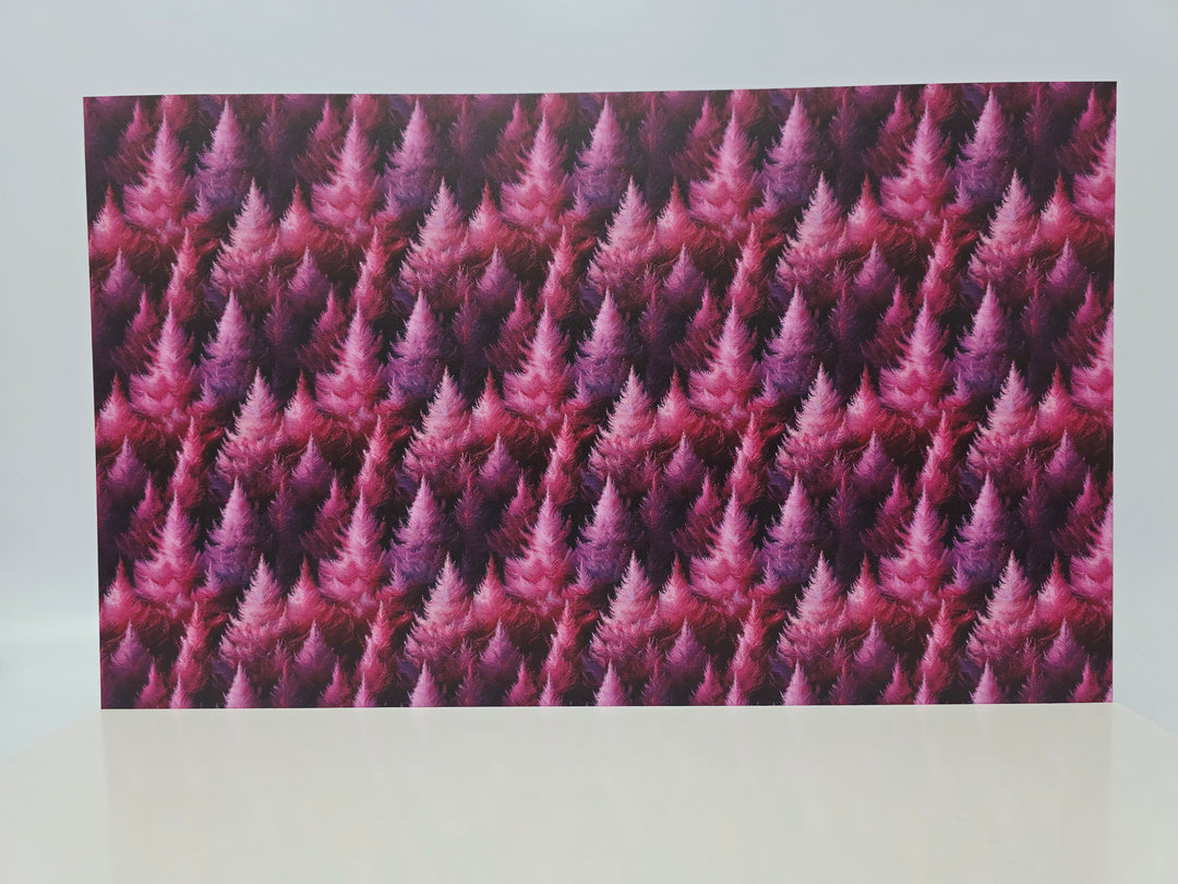 PatternPly® Full Coverage Feathery Magenta Trees