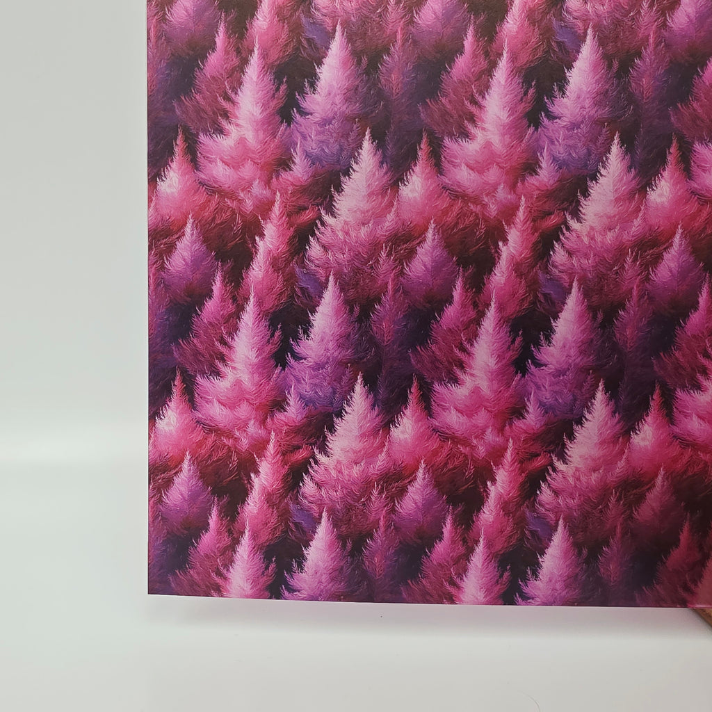 PatternPly® Transparent Feathery Magenta Trees product photo 4