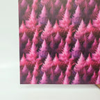 PatternPly® Full Coverage Feathery Magenta Trees sheet showing the pattern