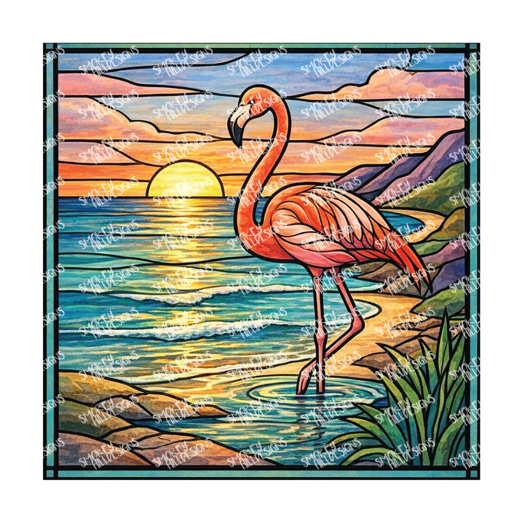 PatternPly® Transparent Flamingo Series Volume 1 Flamingo Fever 15 art scene artwork