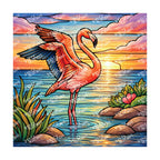 PatternPly® Transparent Flamingo Series Volume 1 Flamingo Fever 19 art scene artwork