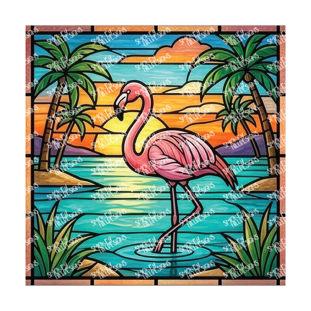 PatternPly® Transparent Flamingo Series Volume 1 Flamingo Fever 25 art scene artwork