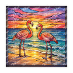 PatternPly® Transparent Flamingo Series Volume 1 Flamingo Fever 2 art scene artwork