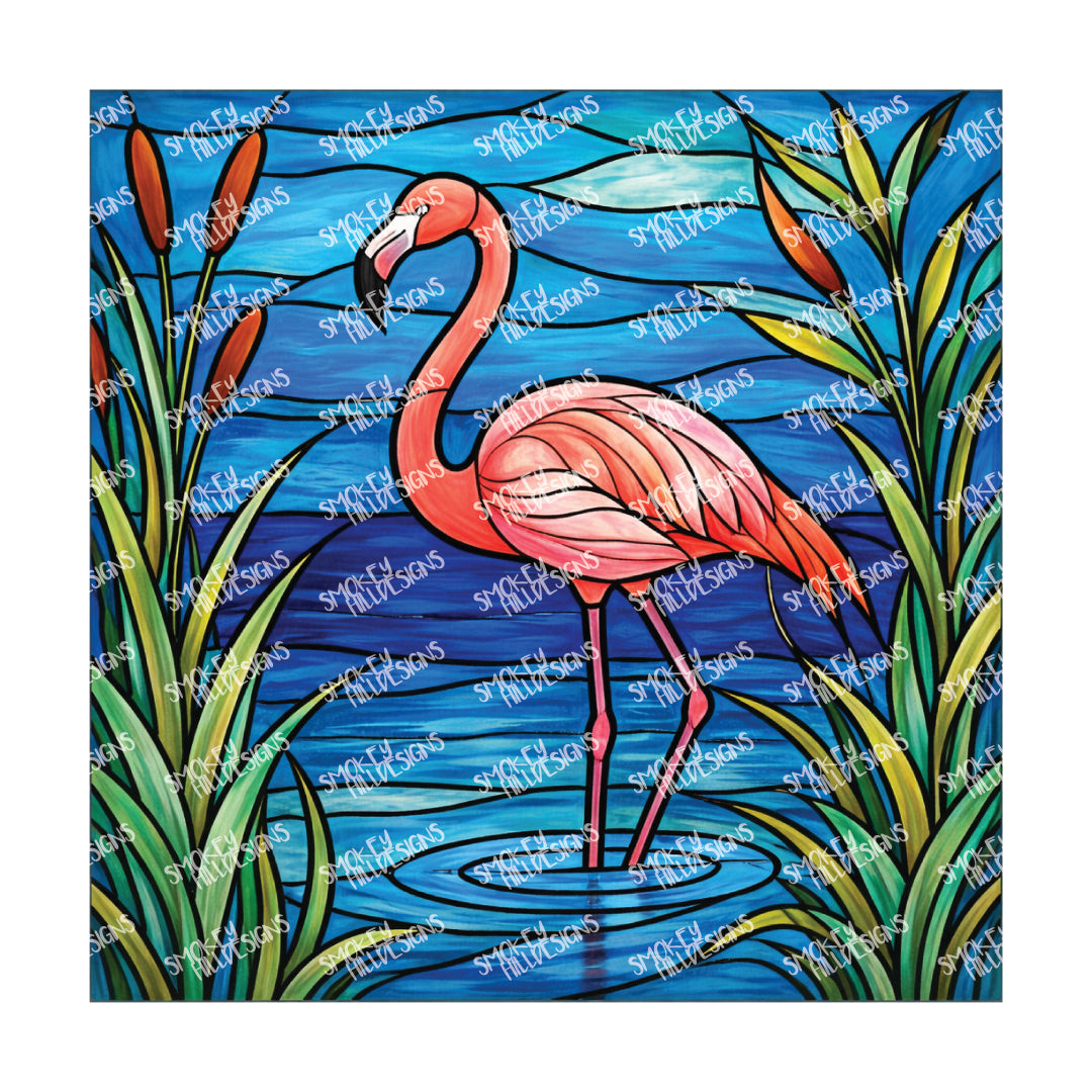 PatternPly® Full Coverage Flamingo Series Volume 1 Flamingo Fever 5 art scene artwork