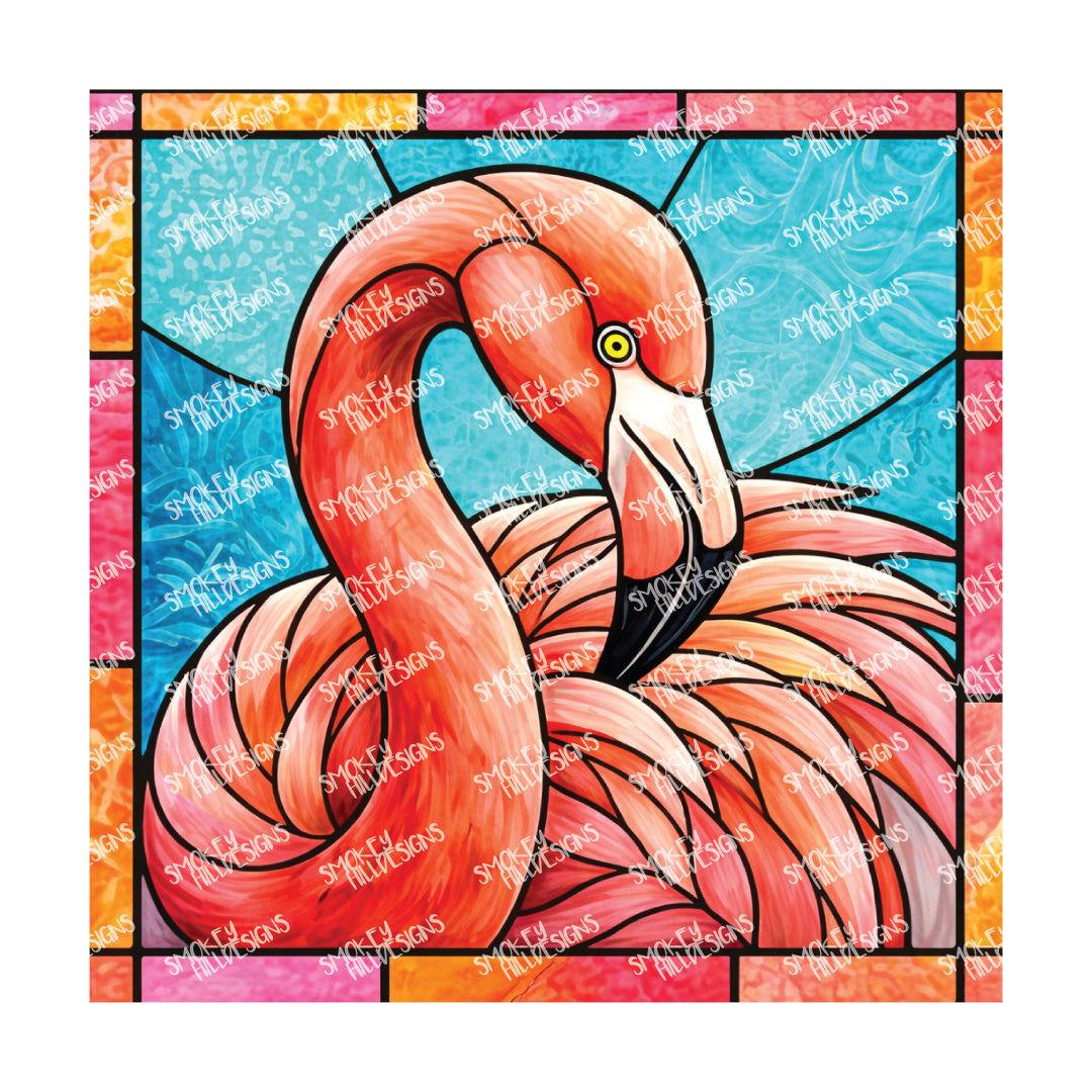 PatternPly® Transparent Flamingo Series Volume 1 Flamingo Fever 6 art scene artwork