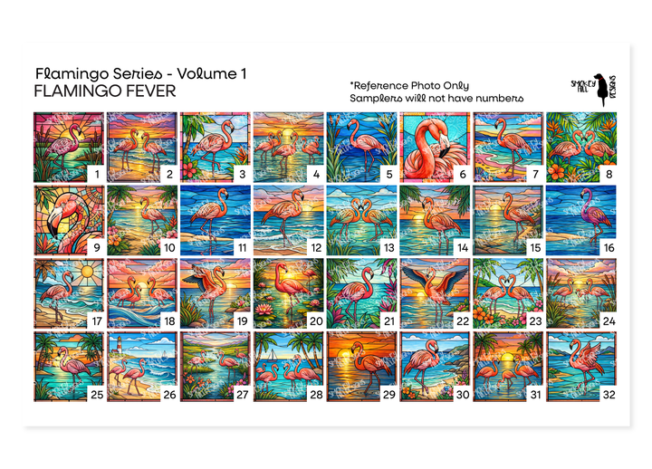 PatternPly® Transparent Flamingoes Volume 1 Flamingo Fever Sampler