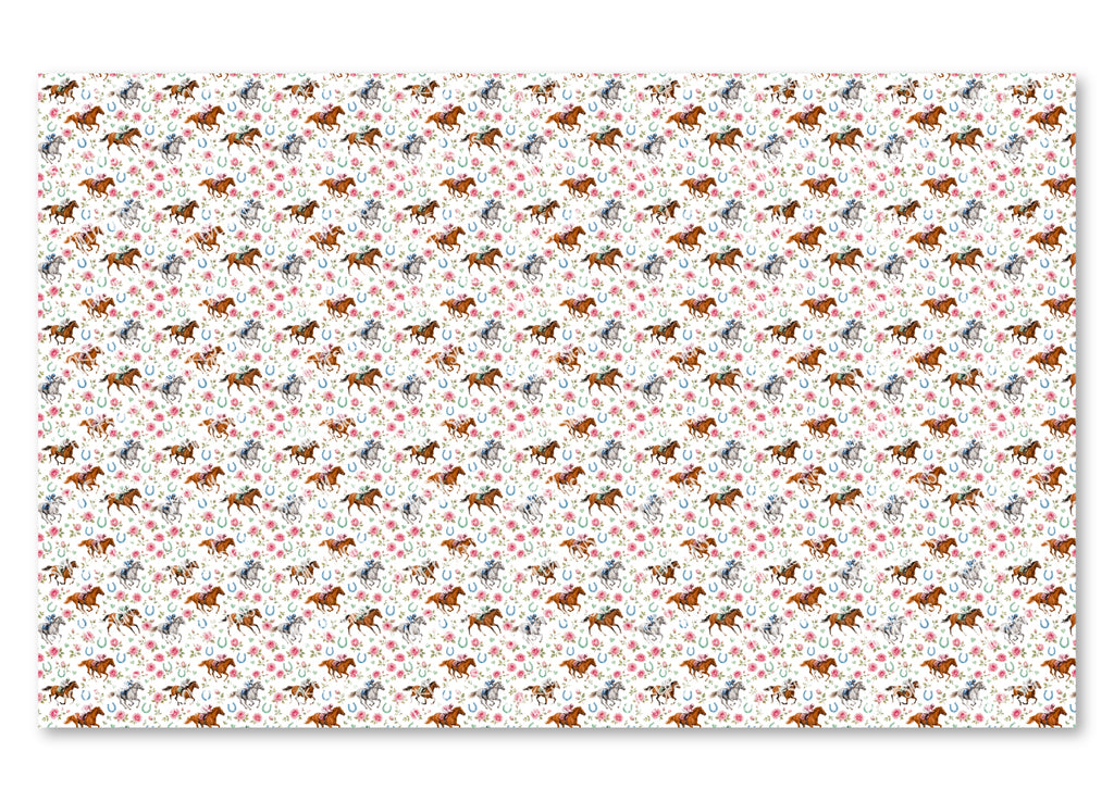 PatternPly® Scattered Racehorses and Roses product photo 2