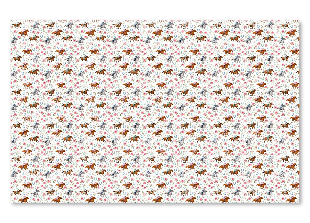 PatternPly® Scattered Racehorses and Roses product photo 2
