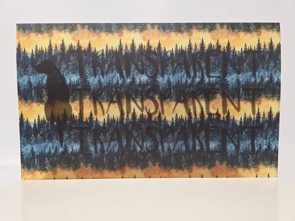 PatternPly® Transparent Forest Stripes sheet showing the pattern