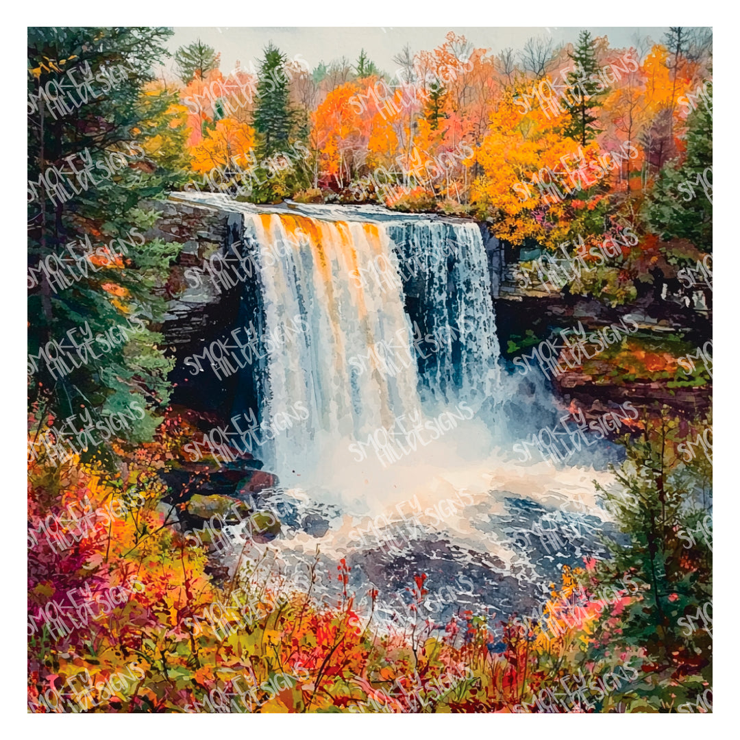 PatternPly® Full Coverage Forest Waterfall