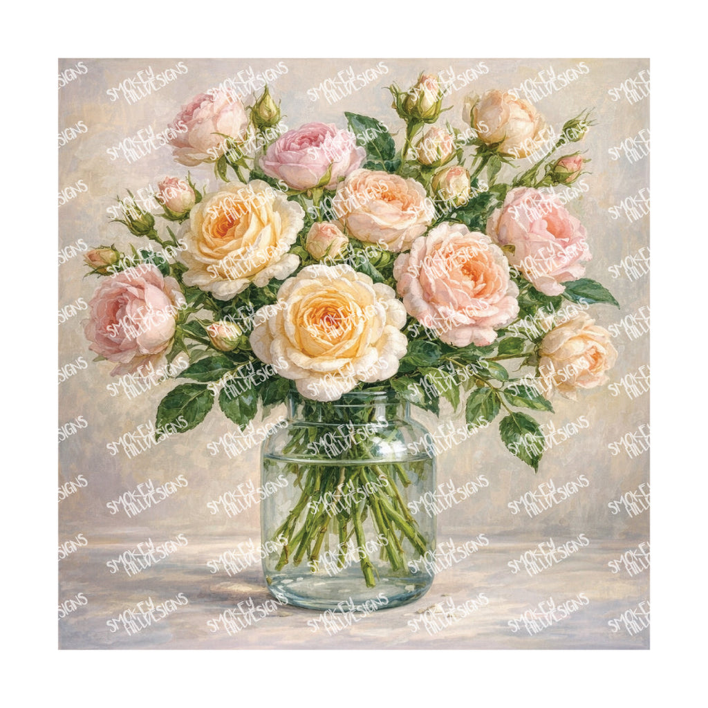 PatternPly® Transparent Forever Flowers Series Volume 1 Floral Vases 10 art scene artwork