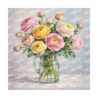 PatternPly® Transparent Forever Flowers Series Volume 1 Floral Vases 11 art scene artwork