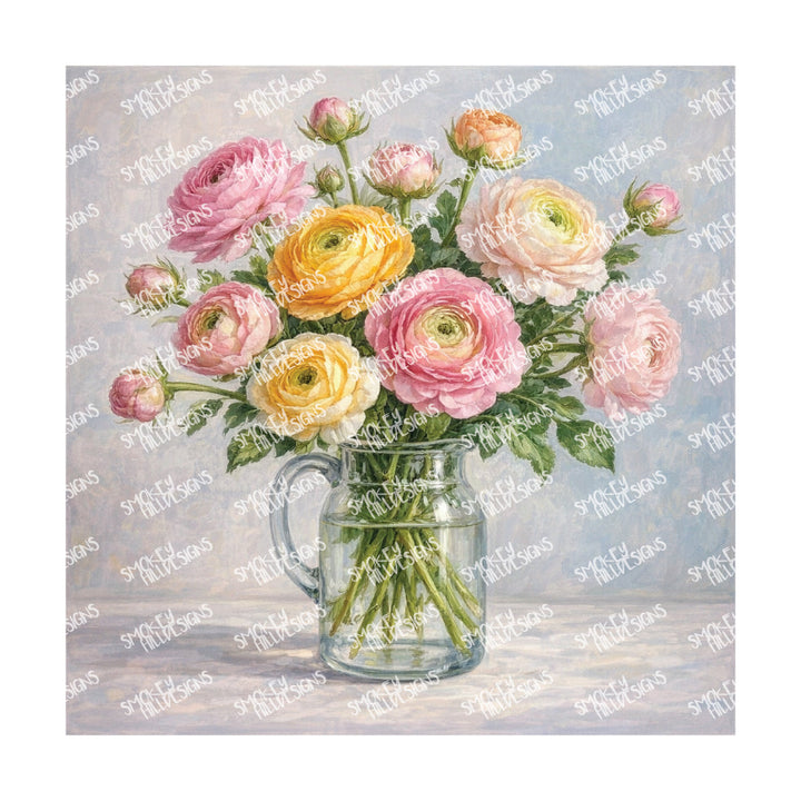 PatternPly® Transparent Forever Flowers Series Volume 1 Floral Vases 11