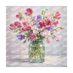 PatternPly® Transparent Forever Flowers Series Volume 1 Floral Vases 12 art scene artwork
