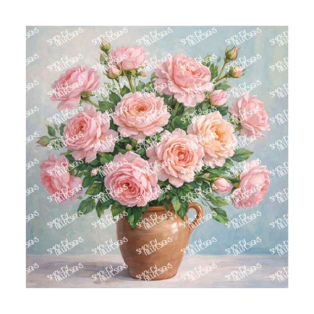 PatternPly® Full Coverage Forever Flowers Series Volume 1 Floral Vases 16 art scene artwork