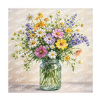 PatternPly® Transparent Forever Flowers Series Volume 1 Floral Vases 1 art scene artwork