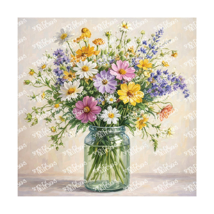 PatternPly® Transparent Forever Flowers Series Volume 1 Floral Vases 1