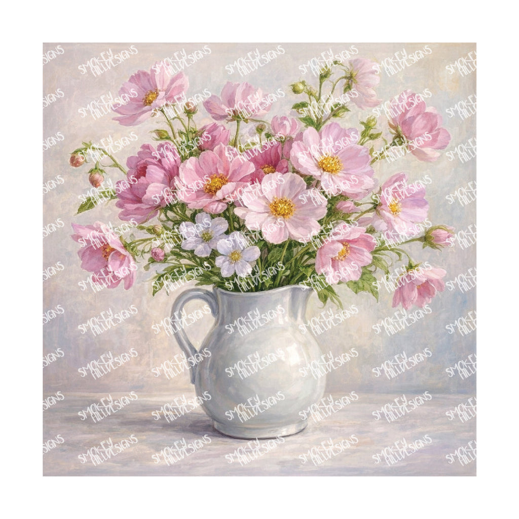 PatternPly® Transparent Forever Flowers Series Volume 1 Floral Vases 23 art scene artwork
