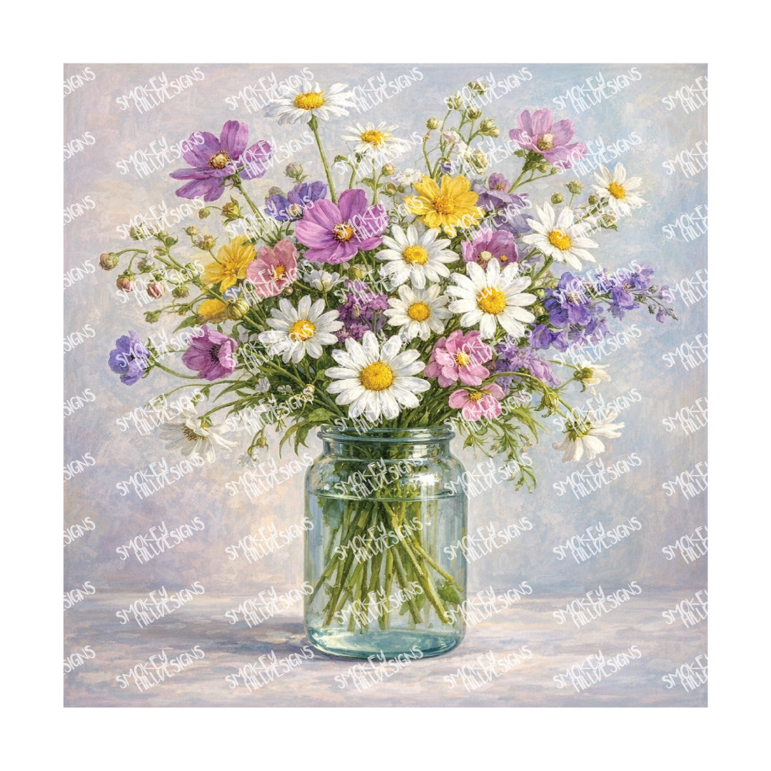 PatternPly® Full Coverage Forever Flowers Series Volume 1 Floral Vases 24 art scene artwork