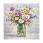 PatternPly® Transparent Forever Flowers Series Volume 1 Floral Vases 24 art scene artwork