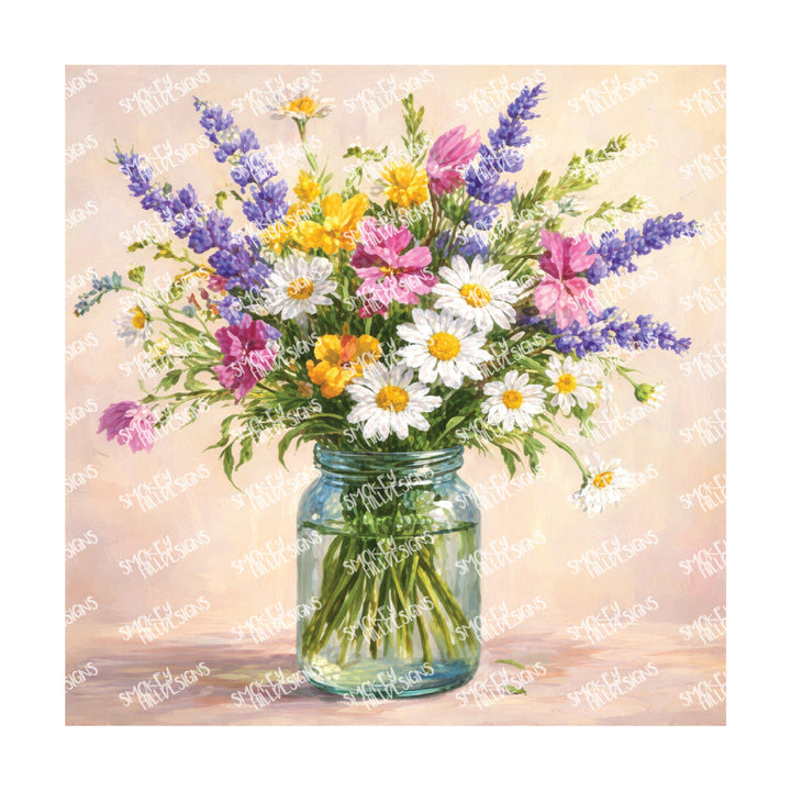 PatternPly® Transparent Forever Flowers Series Volume 1 Floral Vases 25