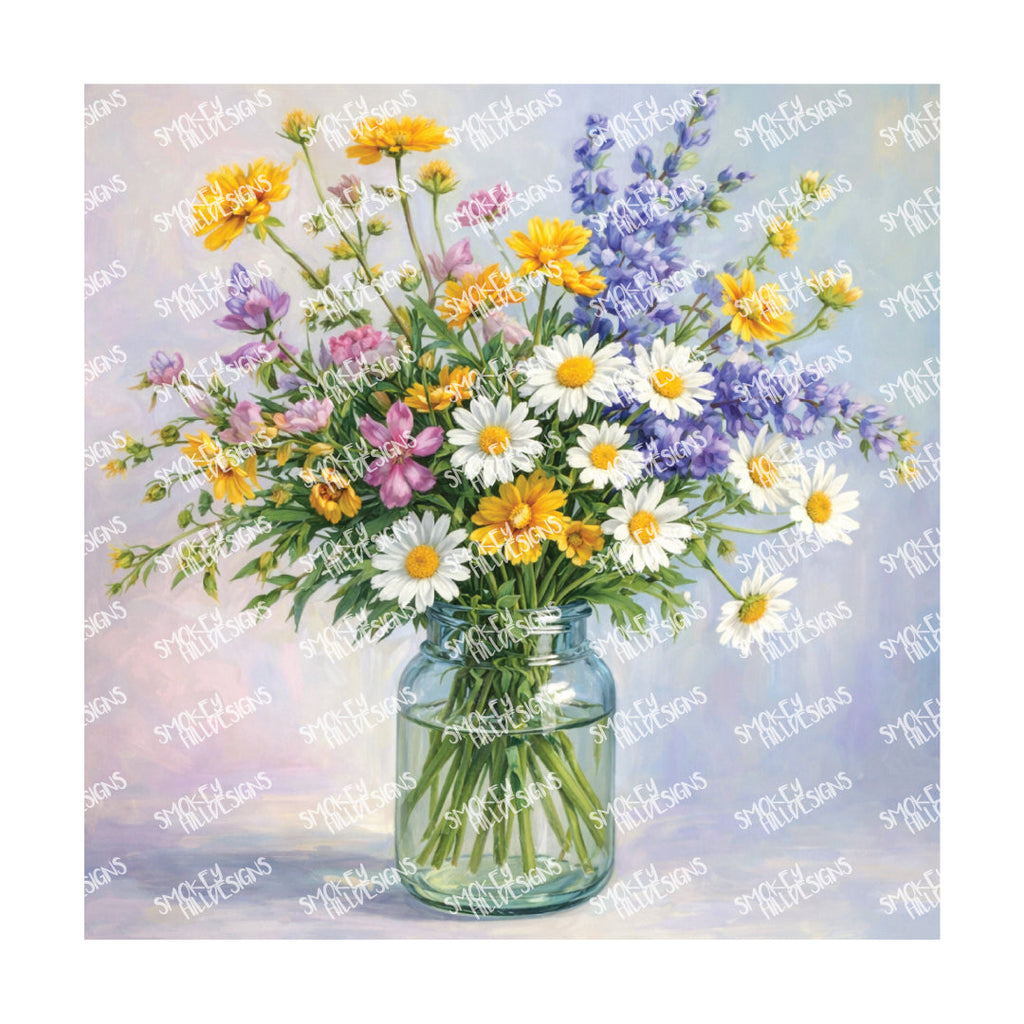 PatternPly® Transparent Forever Flowers Series Volume 1 Floral Vases 26 art scene artwork