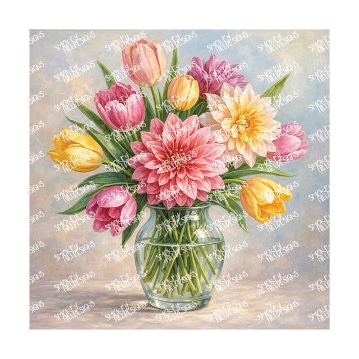 PatternPly® Transparent Forever Flowers Series Volume 1 Floral Vases 30