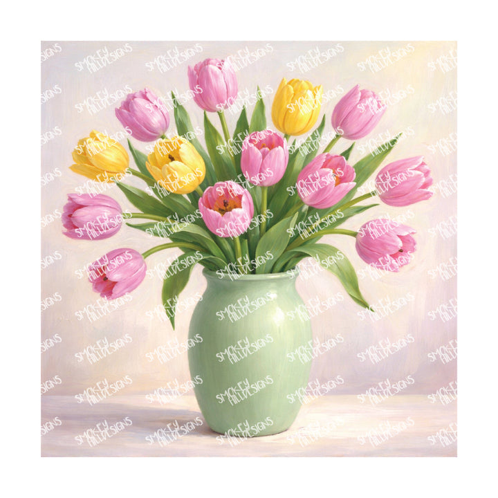 PatternPly® Transparent Forever Flowers Series Volume 1 Floral Vases 3