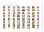 PatternPly® Full Coverage Forever Flowers Volume 2 Garden Flowers Teeny Sampler: sampler sheet of small art scene designs