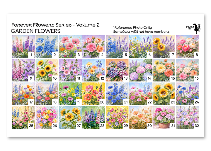 PatternPly® Transparent Forever Flowers Volume 2 Garden Flowers Sampler