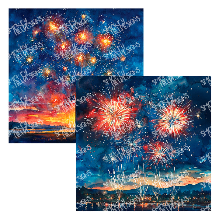 PatternPly® Transparent Fourth Fireworks