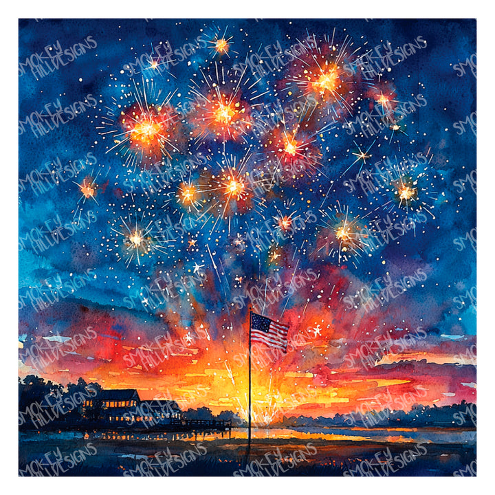 PatternPly® Full Coverage Fourth Fireworks
