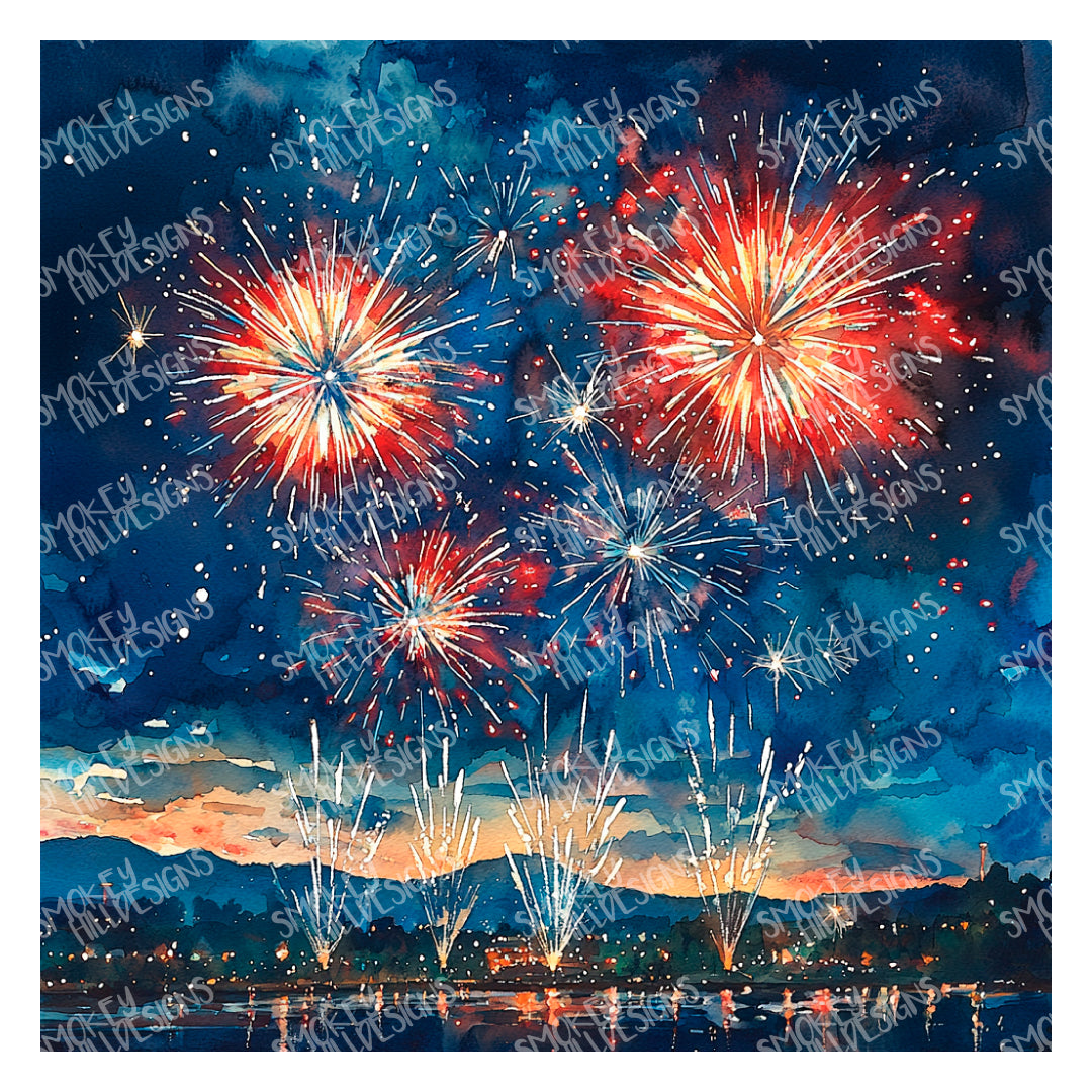 PatternPly® Full Coverage Fourth Fireworks