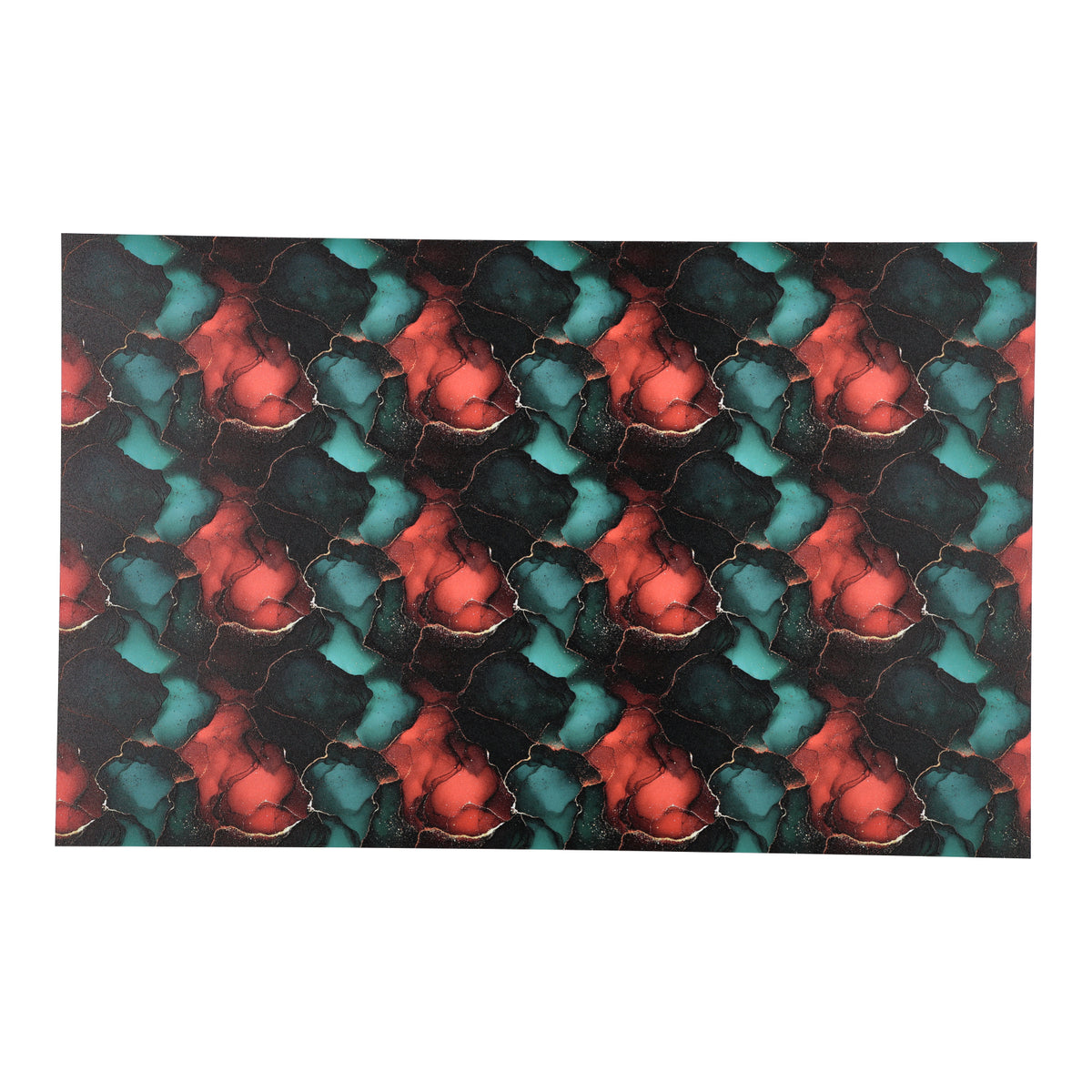 PatternPly® Full Coverage Abstract Red and Green Ink product photo 3