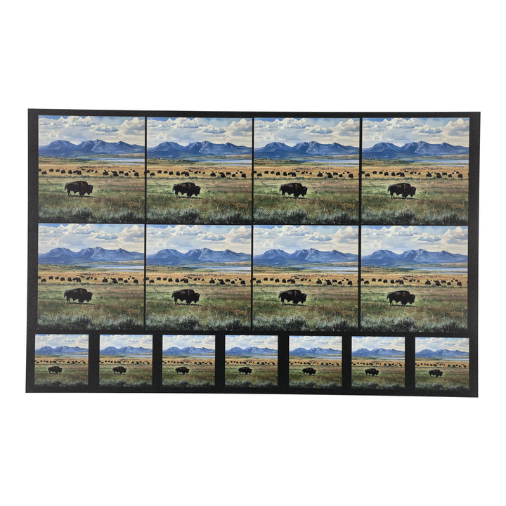 PatternPly® Full Coverage Bison Mountains Two Sizes