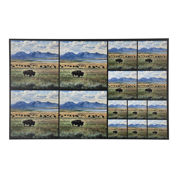 PatternPly® Full Coverage Bison Mountains Three Sizes