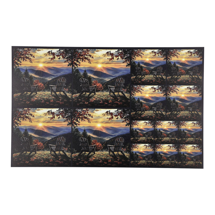 PatternPly® Full Coverage Adirondack Sunrise Three Sizes