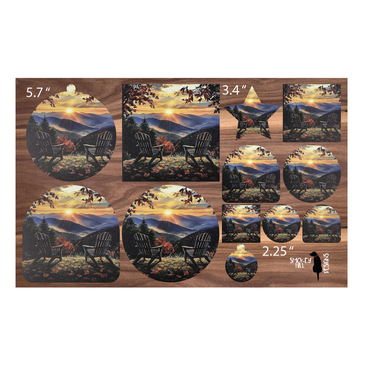 PatternPly® Full Coverage Adirondack Sunrise Three Sizes