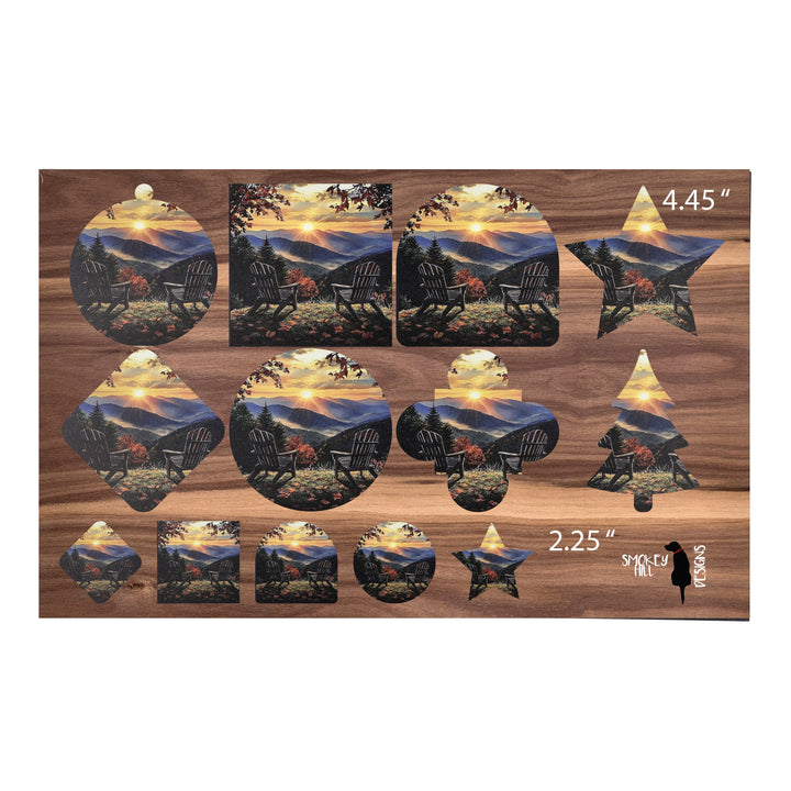 PatternPly® Transparent Adirondack Sunrise Two Sizes