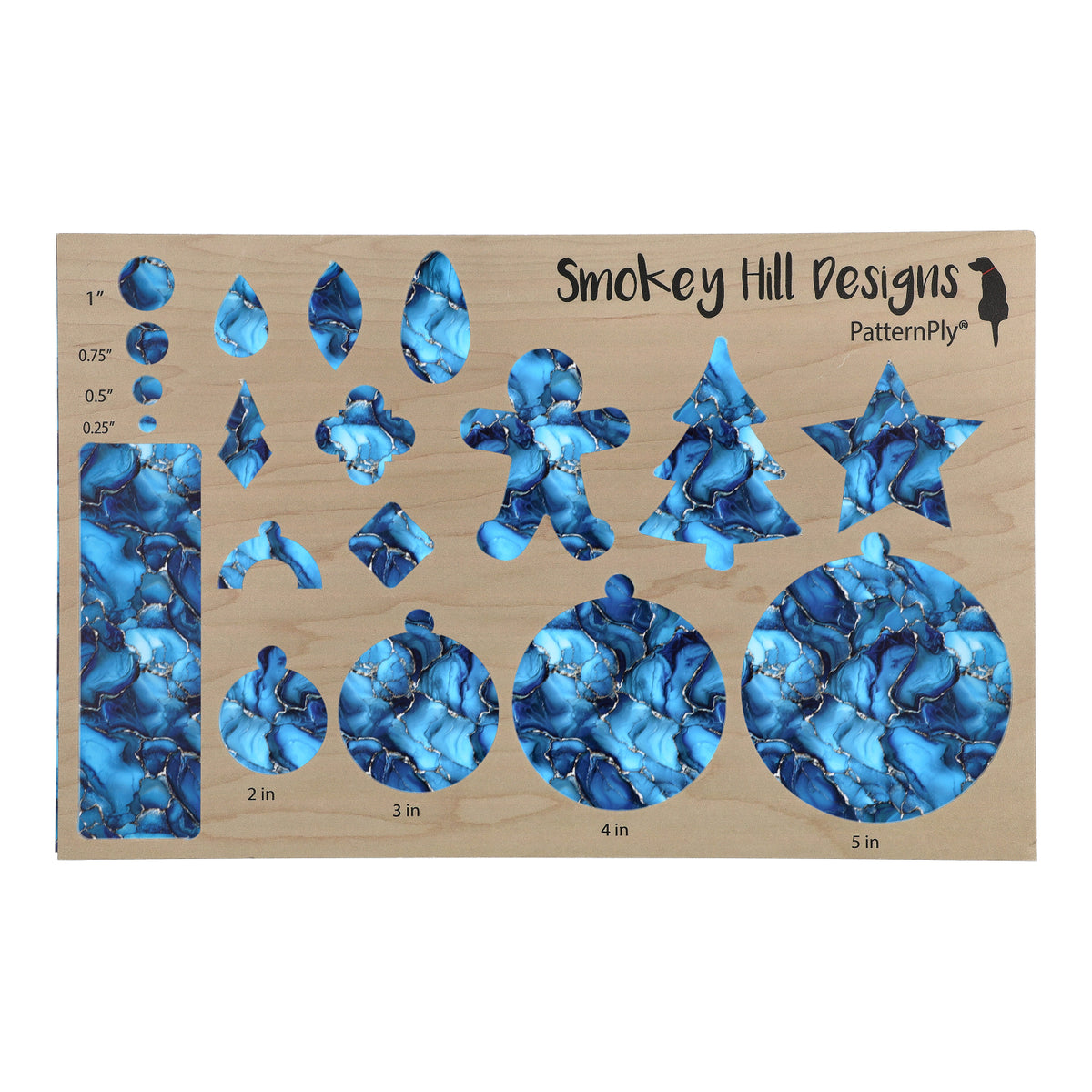 PatternPly® Full Coverage Sky Blue and Silver Ink product photo 2