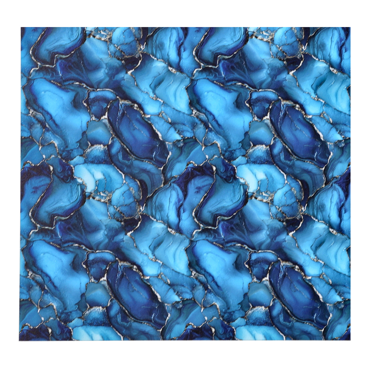 PatternPly® Full Coverage Sky Blue and Silver Ink sheet showing the pattern