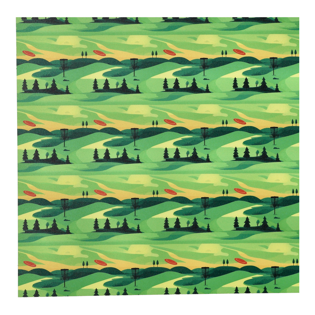PatternPly® Full Coverage Disc Golf sheet showing the pattern