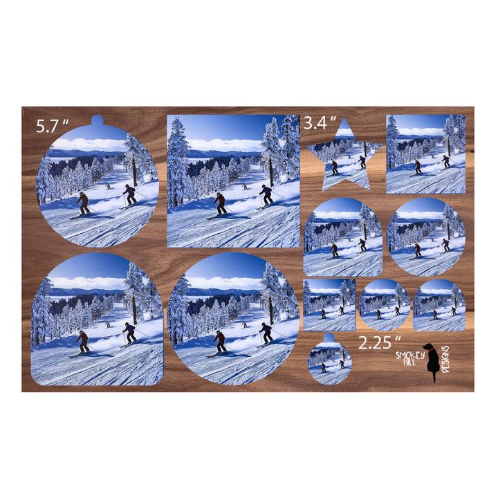 PatternPly® Transparent Skiers Three Sizes