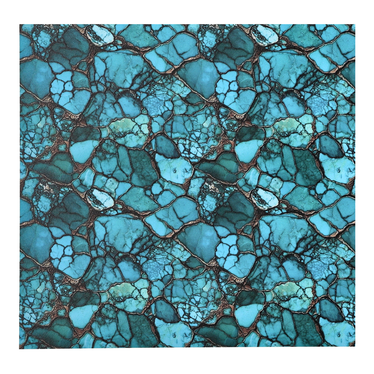 PatternPly® Full Coverage Natural Turquoise sheet showing the pattern